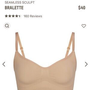 SKIMS BY KIM KARDASHIAN SEAMLESS SCULPT BRALETTE SIZE L/XL